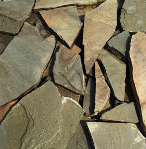 Природный камень Песчаник (серо-зеленый)